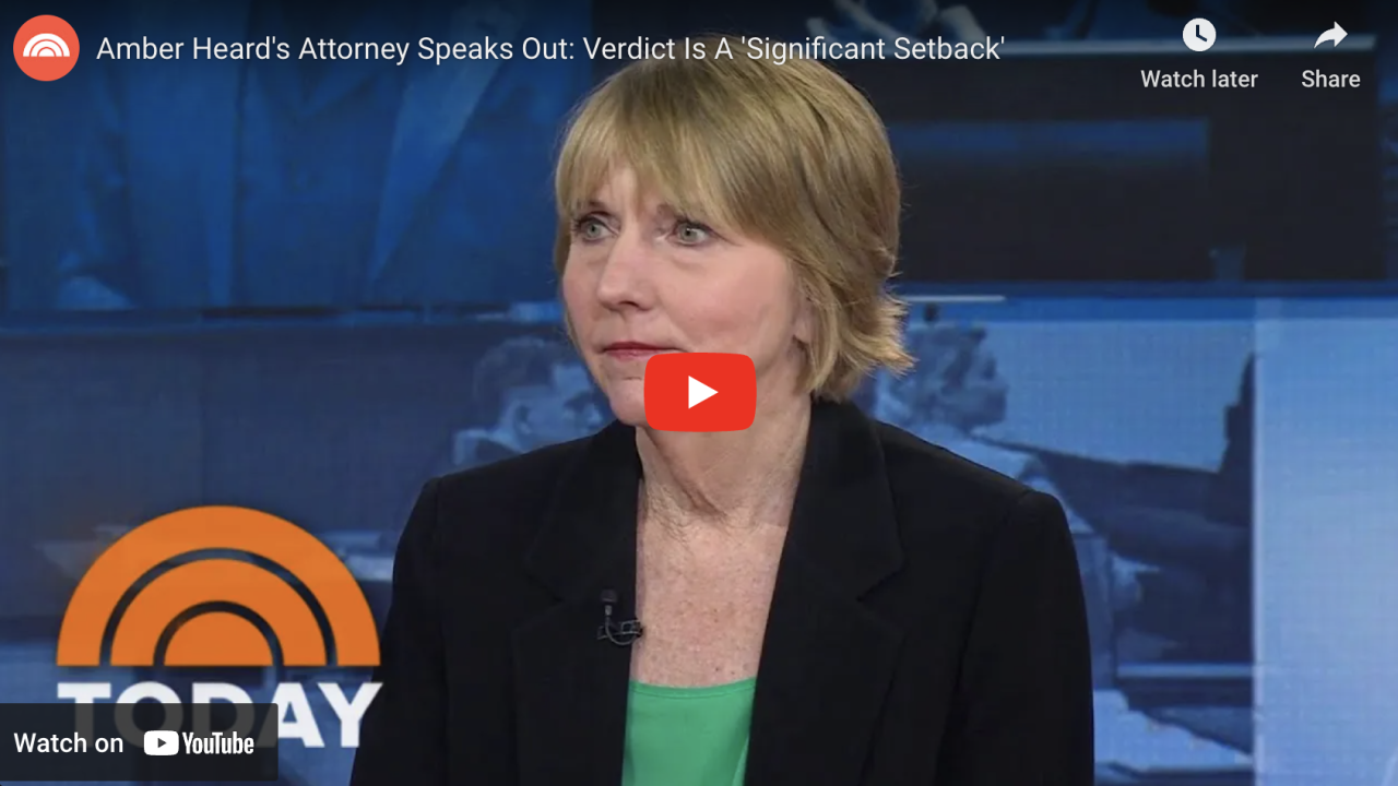 Elaine Bredehoft Speaks to TODAY About Depp v. Heard Trial Outcome